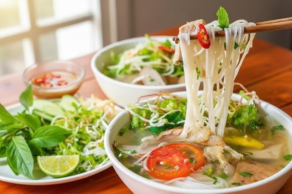 Sứa biển tươi cùng nước dùng thanh ngọt tạo nên món bún sữa vô cùng hấp dẫn